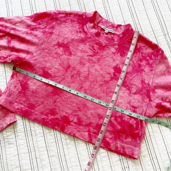 COTTON CITIZEN Women's Tokyo Crop Shirt in Hot Pink Crystal size XS - Picture 7 of 8